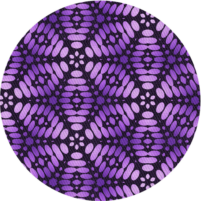 Square Patterned Purple Rug, pat2468pur
