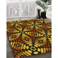 Patterned Red Rug, pat2468yw