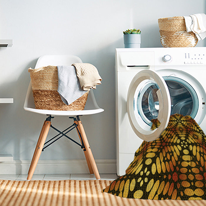 Machine Washable Transitional Night Red Rug in a Washing Machine, wshpat2468yw