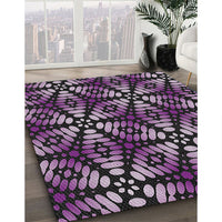 Patterned Purple Novelty Rug, pat2468