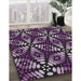 Machine Washable Transitional Purple Rug in a Family Room, wshpat2468