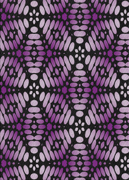 Machine Washable Transitional Purple Rug, wshpat2468