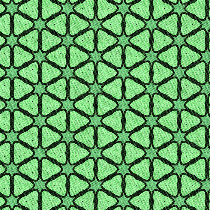 Round Patterned Deep Emerald Green Rug, pat2469grn