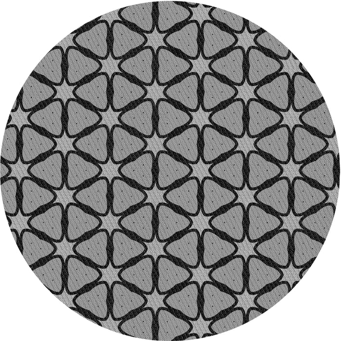 Square Machine Washable Transitional Black Rug in a Living Room, wshpat2469gry