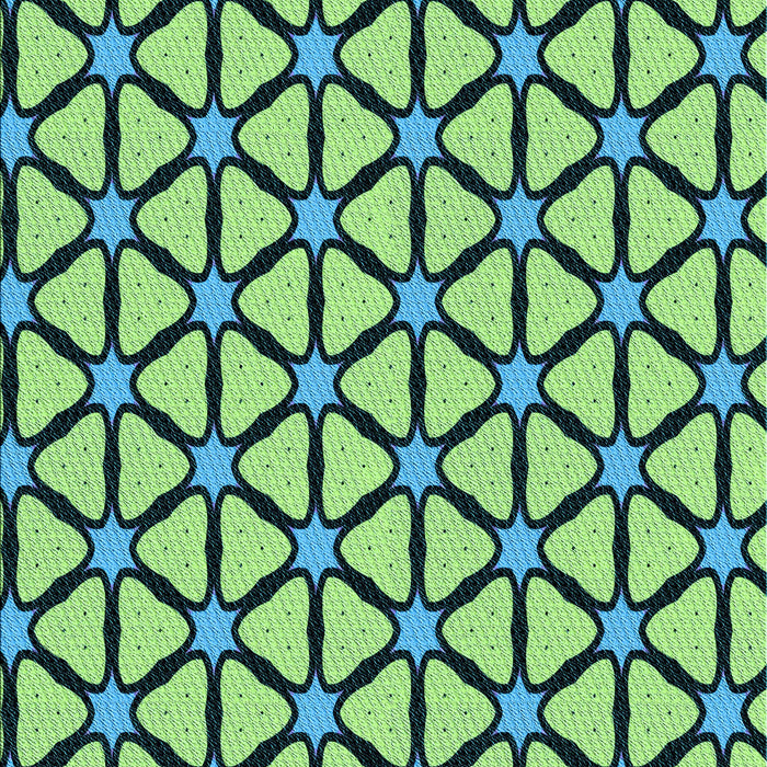 Patterned Medium Teal Green Rug, pat2469lblu