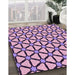 Machine Washable Transitional Purple Rug in a Family Room, wshpat2469pur