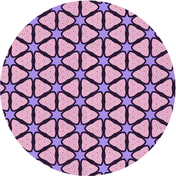 Square Patterned Purple Rug, pat2469pur