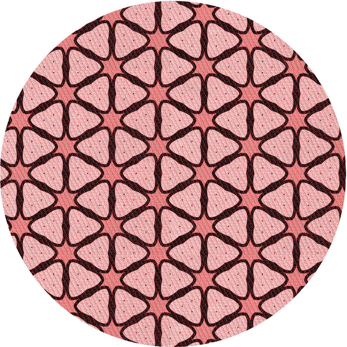 Square Machine Washable Transitional Pastel Pink Rug in a Living Room, wshpat2469rd