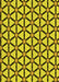 Machine Washable Transitional Yellow Rug, wshpat2469yw