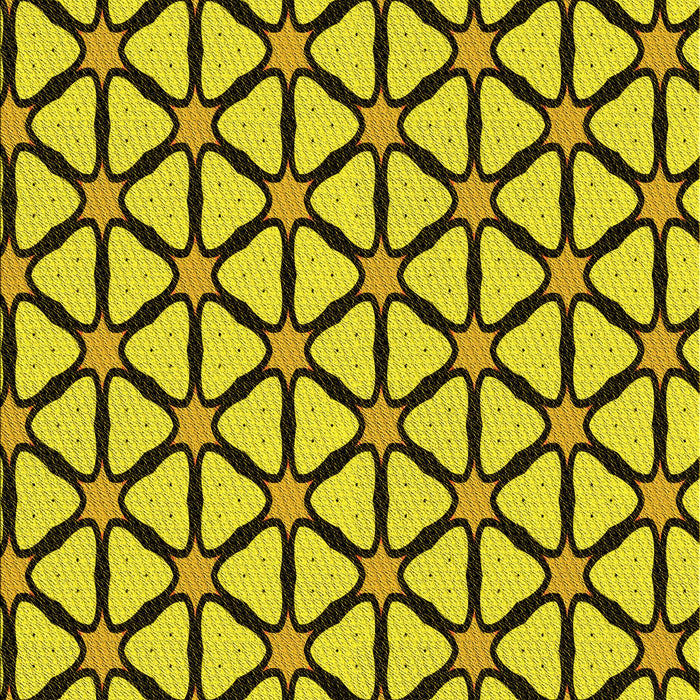 Patterned Yellow Rug, pat2469yw