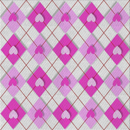 Square Patterned Neon Pink Novelty Rug, pat246