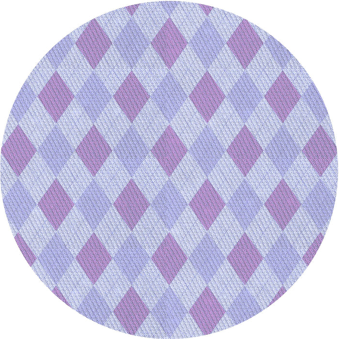 Square Machine Washable Transitional Purple Mimosa Purple Rug in a Living Room, wshpat247blu