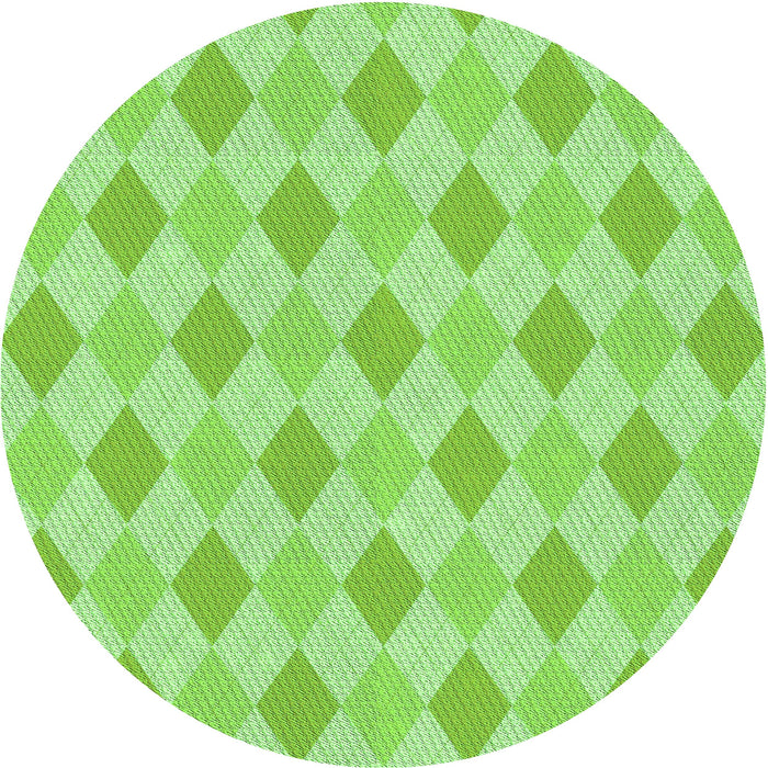 Square Patterned Green Rug, pat247grn