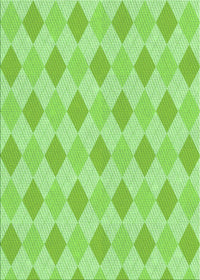 Machine Washable Transitional Green Rug, wshpat247grn