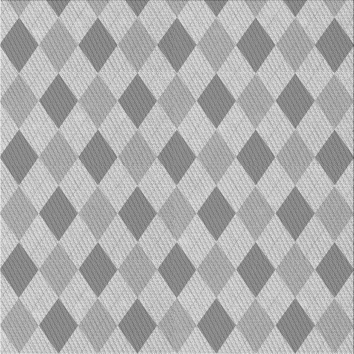 Round Patterned Platinum Silver Gray Rug, pat247gry