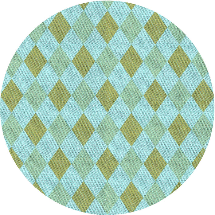 Square Machine Washable Transitional Dollar Bill Green Rug in a Living Room, wshpat247lblu