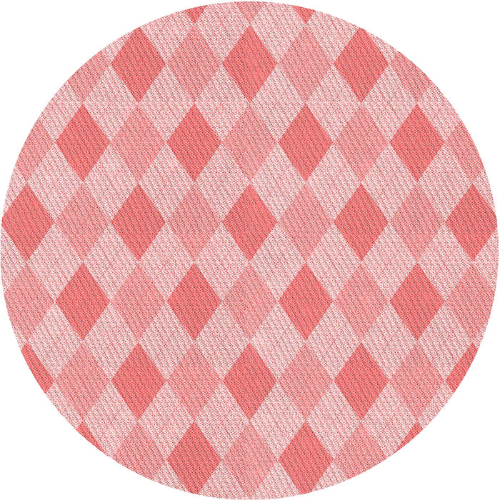 Square Patterned Baby Pink Rug, pat247rd