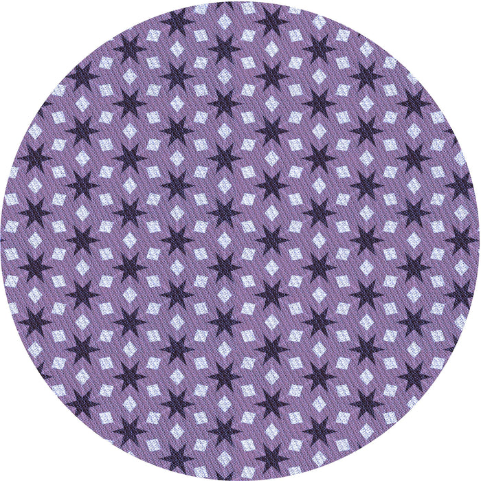 Square Machine Washable Transitional Purple Mimosa Purple Rug in a Living Room, wshpat2470blu