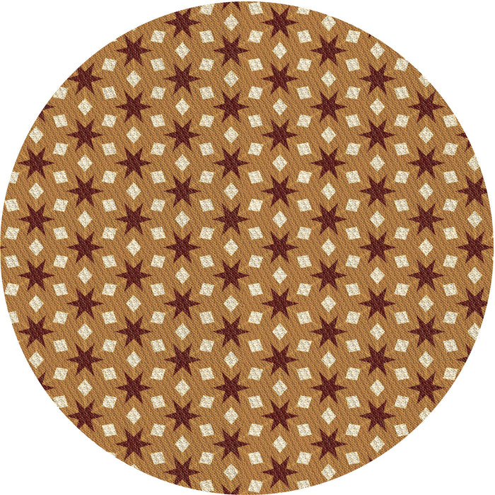 Square Machine Washable Transitional Orange Rug in a Living Room, wshpat2470brn