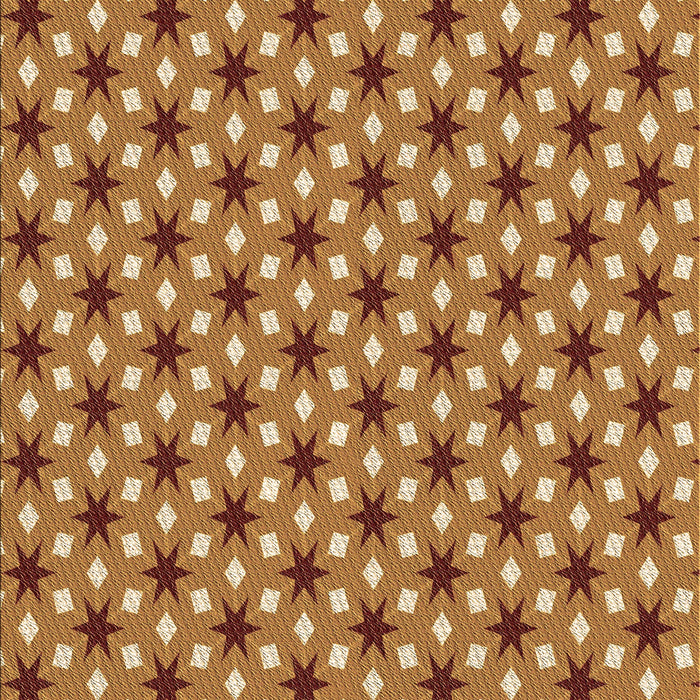 Patterned Orange Rug, pat2470brn