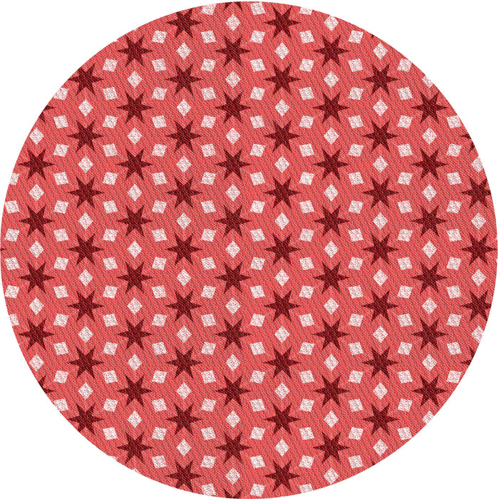 Square Machine Washable Transitional Red Rug in a Living Room, wshpat2470rd