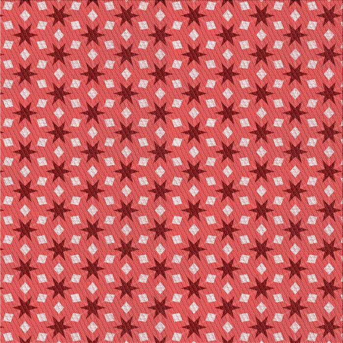 Round Patterned Red Rug, pat2470rd