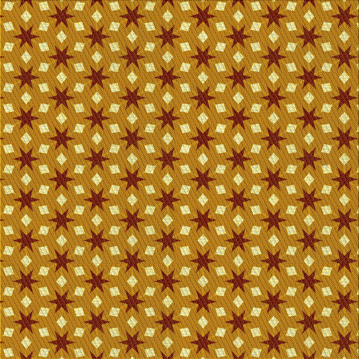 Round Patterned Orange Rug, pat2470yw