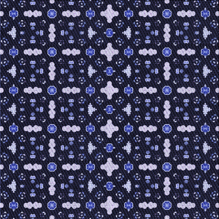 Round Machine Washable Transitional Night Blue Rug, wshpat2471blu