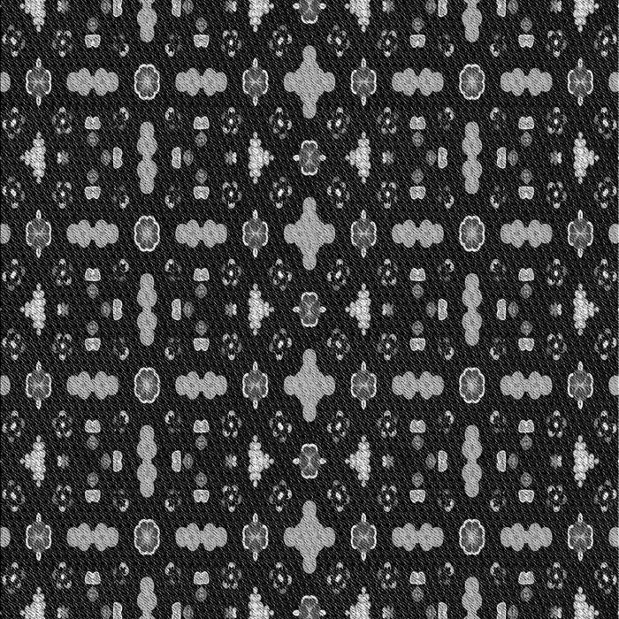 Machine Washable Transitional Black Rug, wshpat2471gry