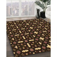 Patterned Light Brown Rug, pat2471org