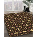 Patterned Light Brown Rug in Family Room, pat2471org