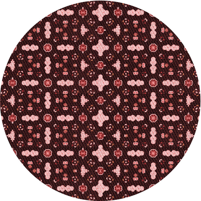 Square Machine Washable Transitional Chocolate Brown Rug in a Living Room, wshpat2471rd