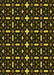 Machine Washable Transitional Dark Yellow Green Rug, wshpat2471yw