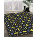 Machine Washable Transitional Black Rug in a Family Room, wshpat2471
