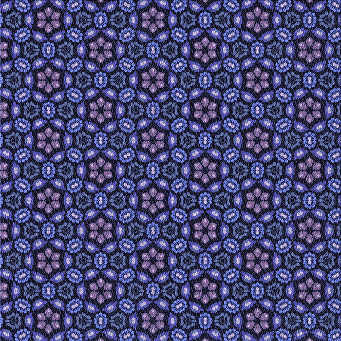 Round Machine Washable Transitional Night Blue Rug, wshpat2472blu