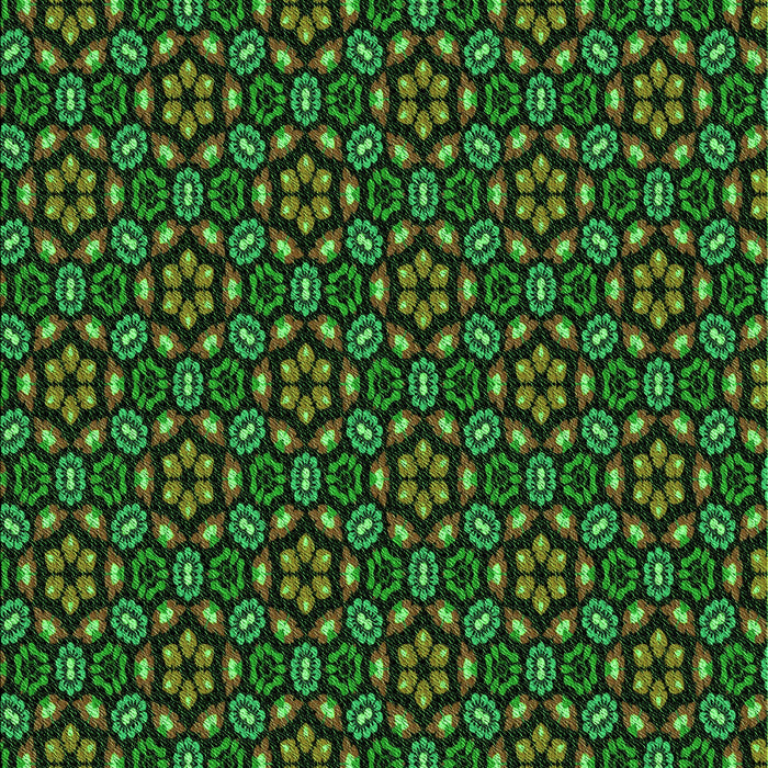 Patterned Dark Lime Green Rug, pat2472grn