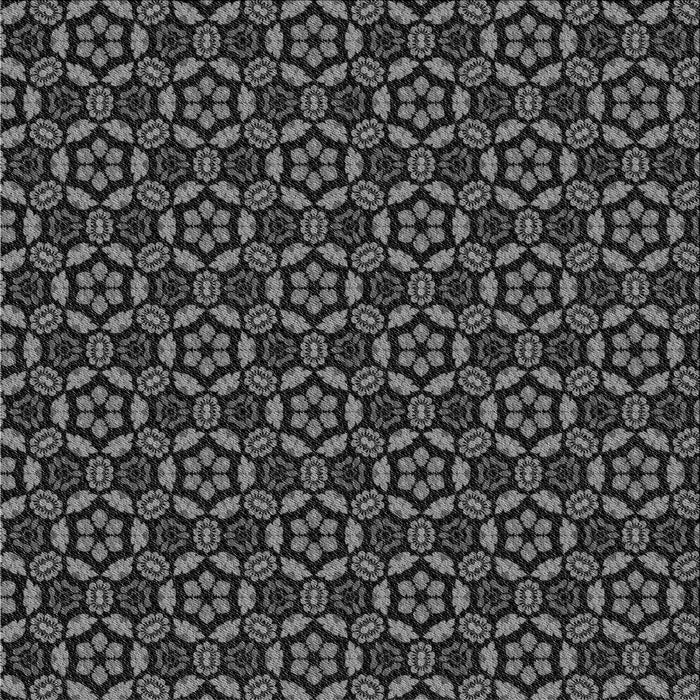 Round Patterned Gray Rug, pat2472gry