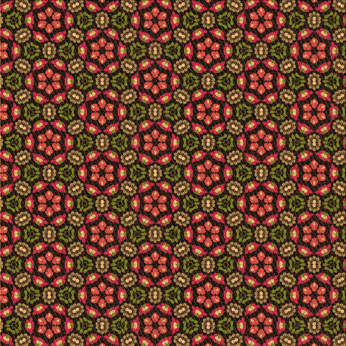 Round Machine Washable Transitional Deep Red Rug, wshpat2472org