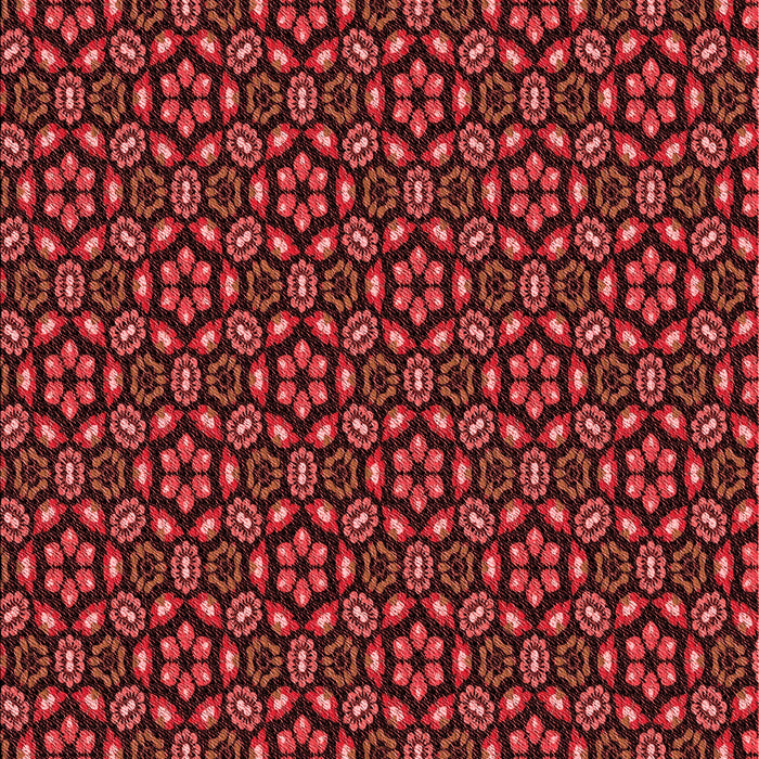 Machine Washable Transitional Red Rug, wshpat2472rd