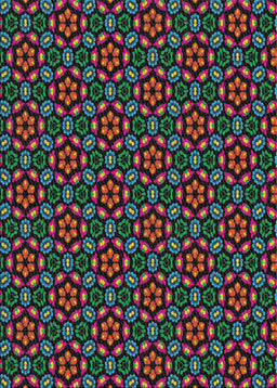 Patterned Forest Green Novelty Rug, pat2472