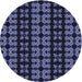 Square Patterned Periwinkle Purple Rug, pat2473blu