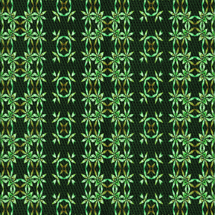 Patterned Black Rug, pat2473grn