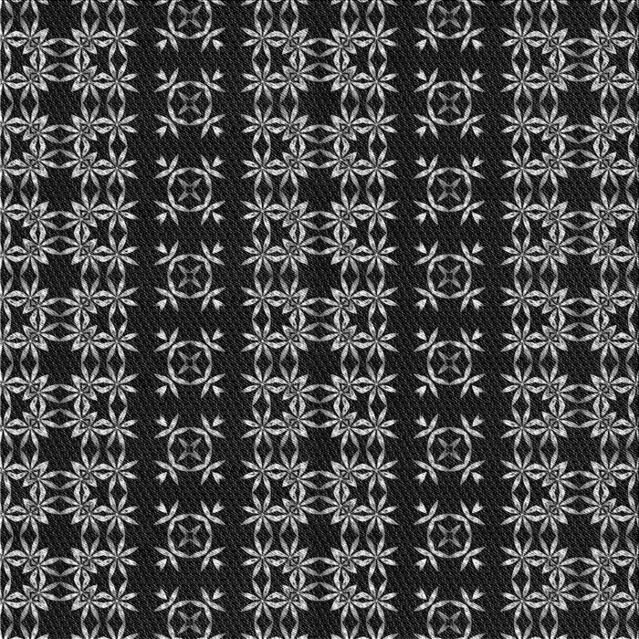 Round Machine Washable Transitional Black Rug, wshpat2473gry