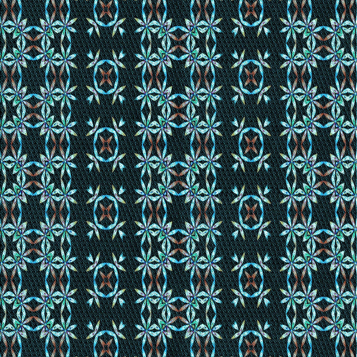 Machine Washable Transitional Deep-Sea Green Rug, wshpat2473lblu