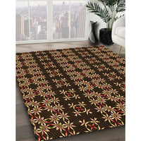 Patterned Light Brown Rug, pat2473org