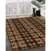 Patterned Light Brown Rug in Family Room, pat2473org