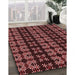 Machine Washable Transitional Indian Red Rug in a Family Room, wshpat2473rd