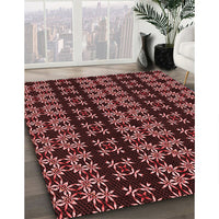 Patterned Red Rug, pat2473rd