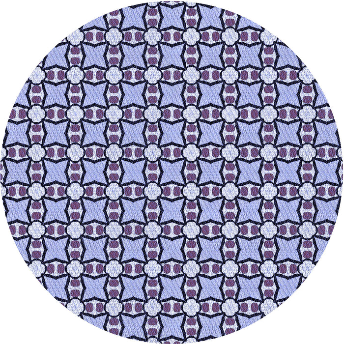 Square Patterned Blue Rug, pat2474blu