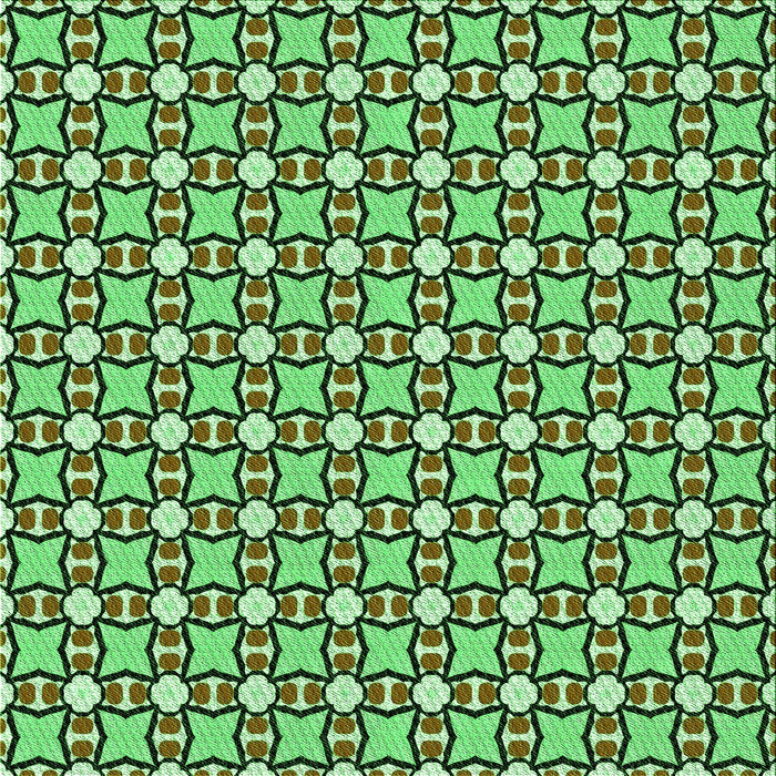 Round Machine Washable Transitional Army Green Rug, wshpat2474grn